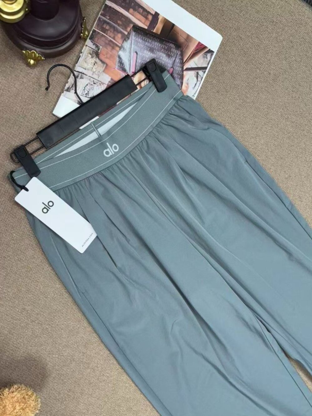 🧿 Alo Yoga Suit Up Trouser Steel Grey Regular Size 30-inch Inner Seam Lengt - Picture 2 of 6